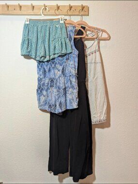 4 - Roxy Rompers and shorts Lot of girls 14-16, rip curl, old navy, forever 21